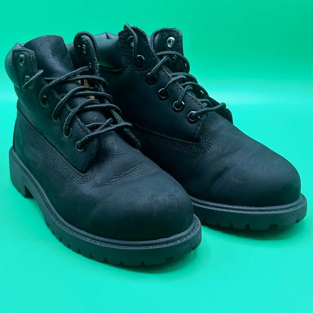 Timberland black leather boots